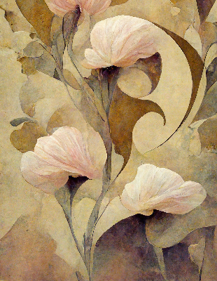 Store enrouleur Fleurs roses