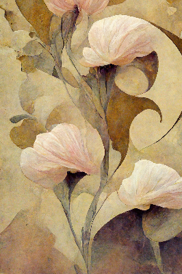 Store enrouleur Fleurs roses