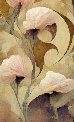 Store enrouleur Fleurs roses