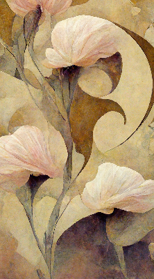 Store enrouleur Fleurs roses