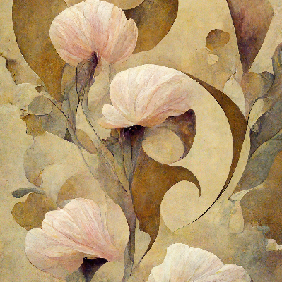 Store enrouleur Fleurs roses