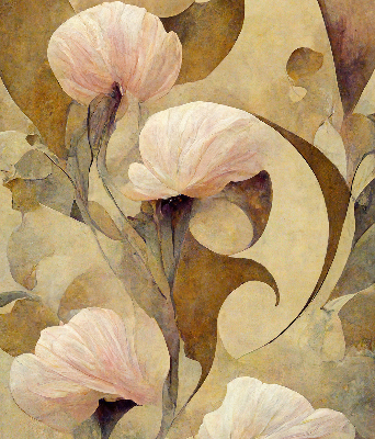 Store enrouleur Fleurs roses