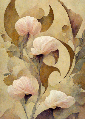 Store enrouleur Fleurs roses