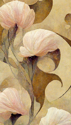 Store enrouleur Fleurs roses