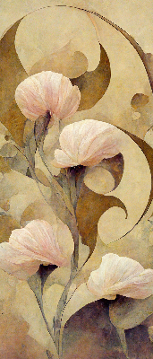 Store enrouleur Fleurs roses