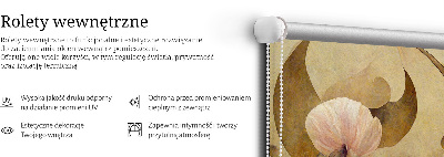 Store enrouleur Fleurs roses