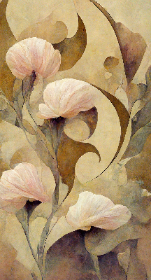 Store enrouleur Fleurs roses