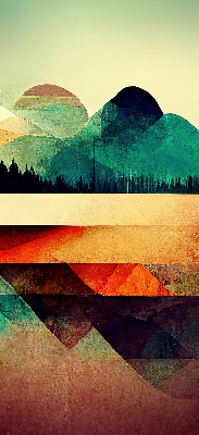 Store enrouleur Montagnes abstraites