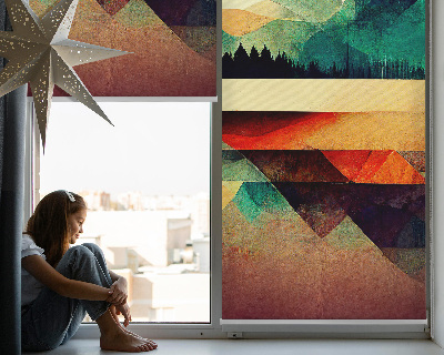 Store enrouleur Montagnes abstraites