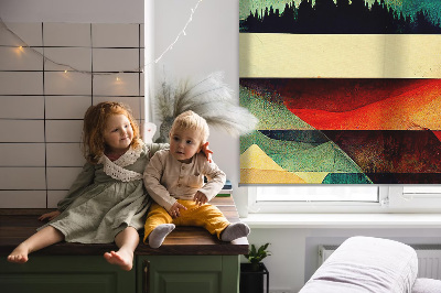 Store enrouleur Montagnes abstraites