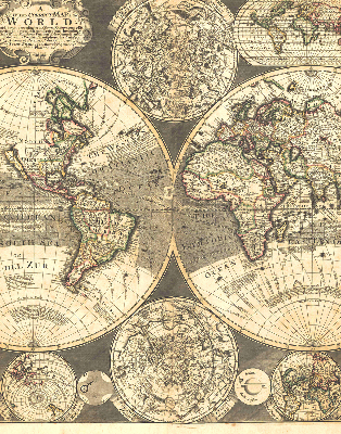 Store intérieur Carte du monde
