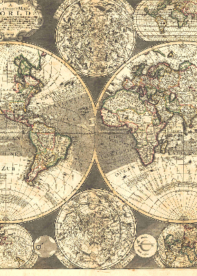 Store intérieur Carte du monde