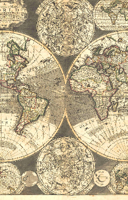 Store intérieur Carte du monde