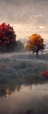 Store enrouleur Arbres dans le brouillard