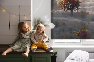 Store enrouleur Arbres dans le brouillard