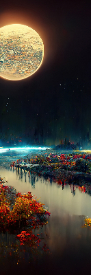 Store enrouleur Rivière au clair de lune