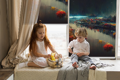 Store enrouleur Rivière au clair de lune