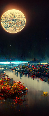 Store enrouleur Rivière au clair de lune