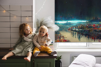 Store enrouleur Rivière au clair de lune