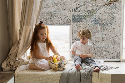 Store intérieur Feuilles réfléchies