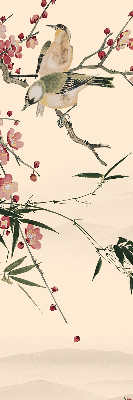 Store enrouleur Fleur de cerisier et oiseau