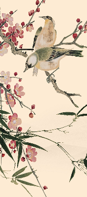 Store enrouleur Fleur de cerisier et oiseau