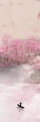 Store intérieur Jardin de cerisiers en fleurs