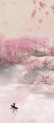 Store intérieur Jardin de cerisiers en fleurs