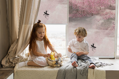 Store intérieur Jardin de cerisiers en fleurs