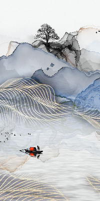 Store enrouleur Montagnes floues