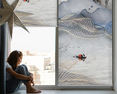 Store enrouleur Montagnes floues