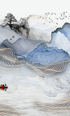 Store enrouleur Montagnes floues