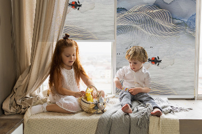 Store enrouleur Montagnes floues