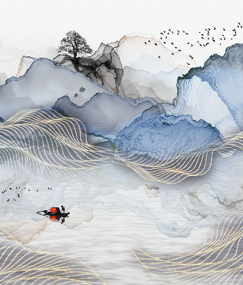 Store enrouleur Montagnes floues