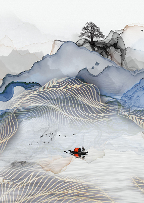 Store enrouleur Montagnes floues