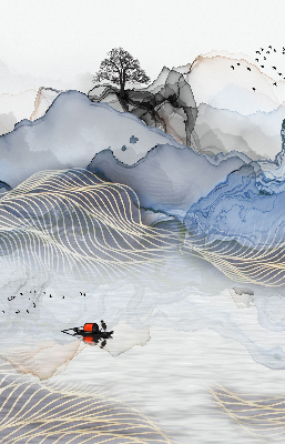 Store enrouleur Montagnes floues