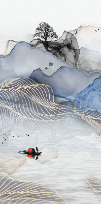 Store enrouleur Montagnes floues