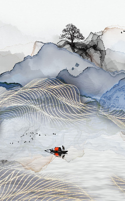 Store enrouleur Montagnes floues