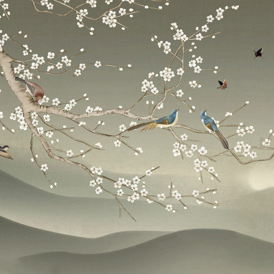 Store intérieur Oiseaux sur une branche