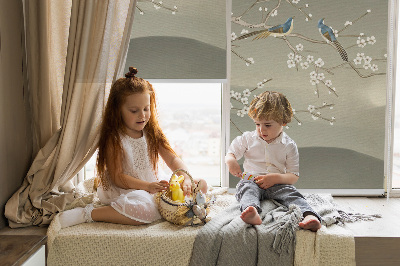 Store intérieur Oiseaux sur une branche
