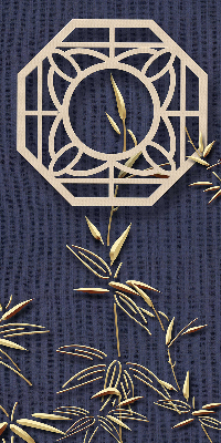 Store enrouleur Le lac derrière les fleurs