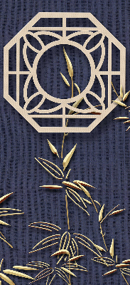 Store enrouleur Le lac derrière les fleurs