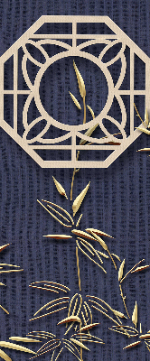 Store enrouleur Le lac derrière les fleurs