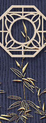 Store enrouleur Le lac derrière les fleurs