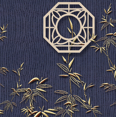 Store enrouleur Le lac derrière les fleurs