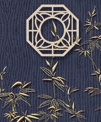 Store enrouleur Le lac derrière les fleurs