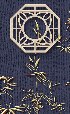 Store enrouleur Le lac derrière les fleurs