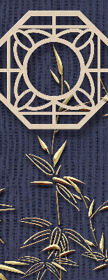 Store enrouleur Le lac derrière les fleurs