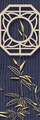 Store enrouleur Le lac derrière les fleurs