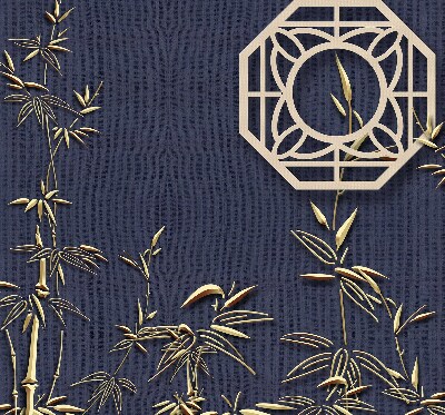 Store enrouleur Le lac derrière les fleurs